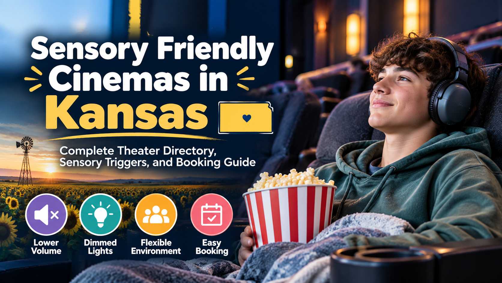 Sensory Friendly Cinemas in Kansas Complete Theater Directory, Sensory Triggers, and Booking Guide