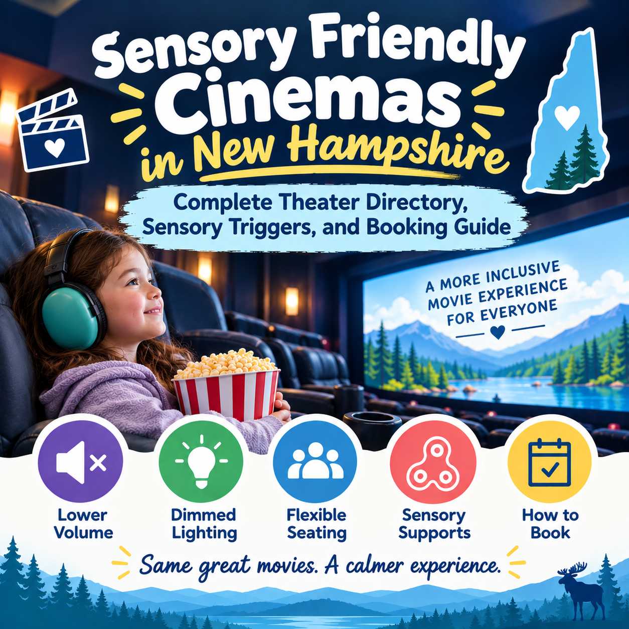 Sensory Friendly Cinemas in New Hampshire Complete Theater Directory, Sensory Triggers, and Booking Guide Sensory Friendly Cinemas in New Hampshire Complete Theater Directory, Sensory Triggers, and Booking Guide