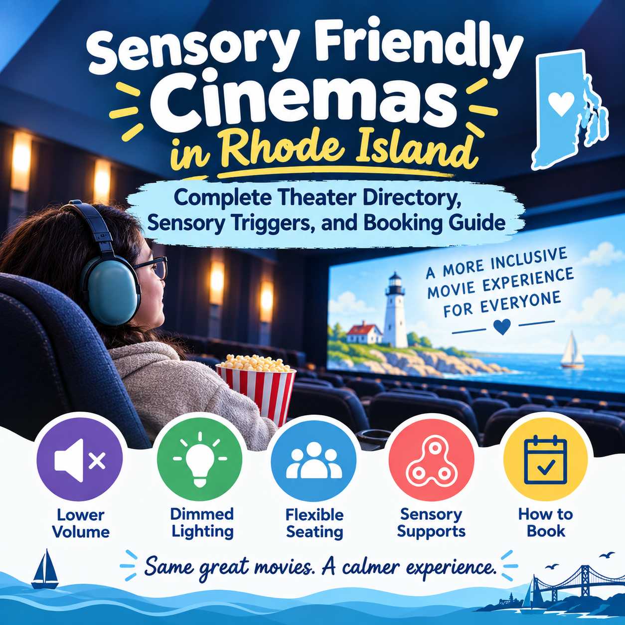 Sensory Friendly Cinemas in Rhode Island Complete Theater Directory, Sensory Triggers, and Booking Guide Sensory Friendly Cinemas in Rhode Island Complete Theater Directory, Sensory Triggers, and Booking Guide